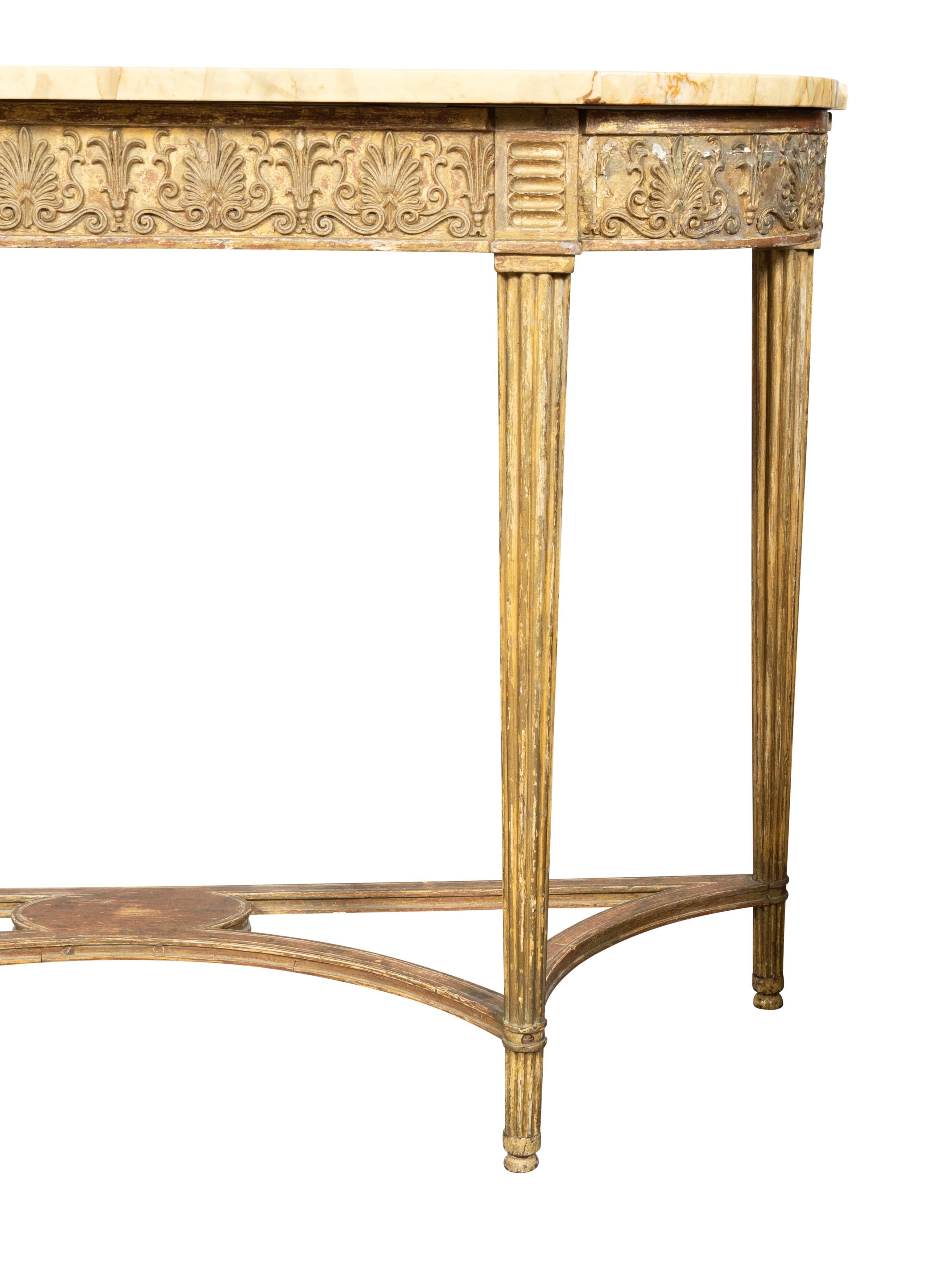 Pair Of George III Giltwood Console Tables For Sale 9