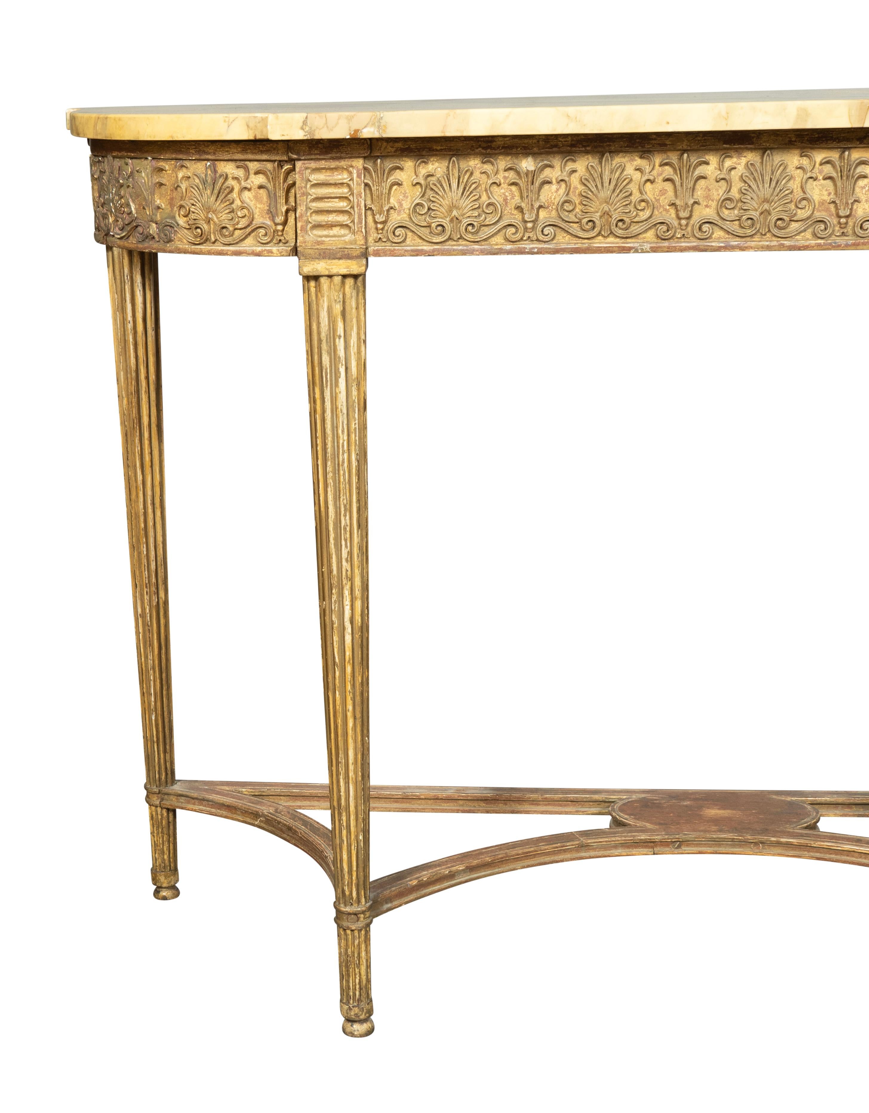 Pair Of George III Giltwood Console Tables For Sale 10