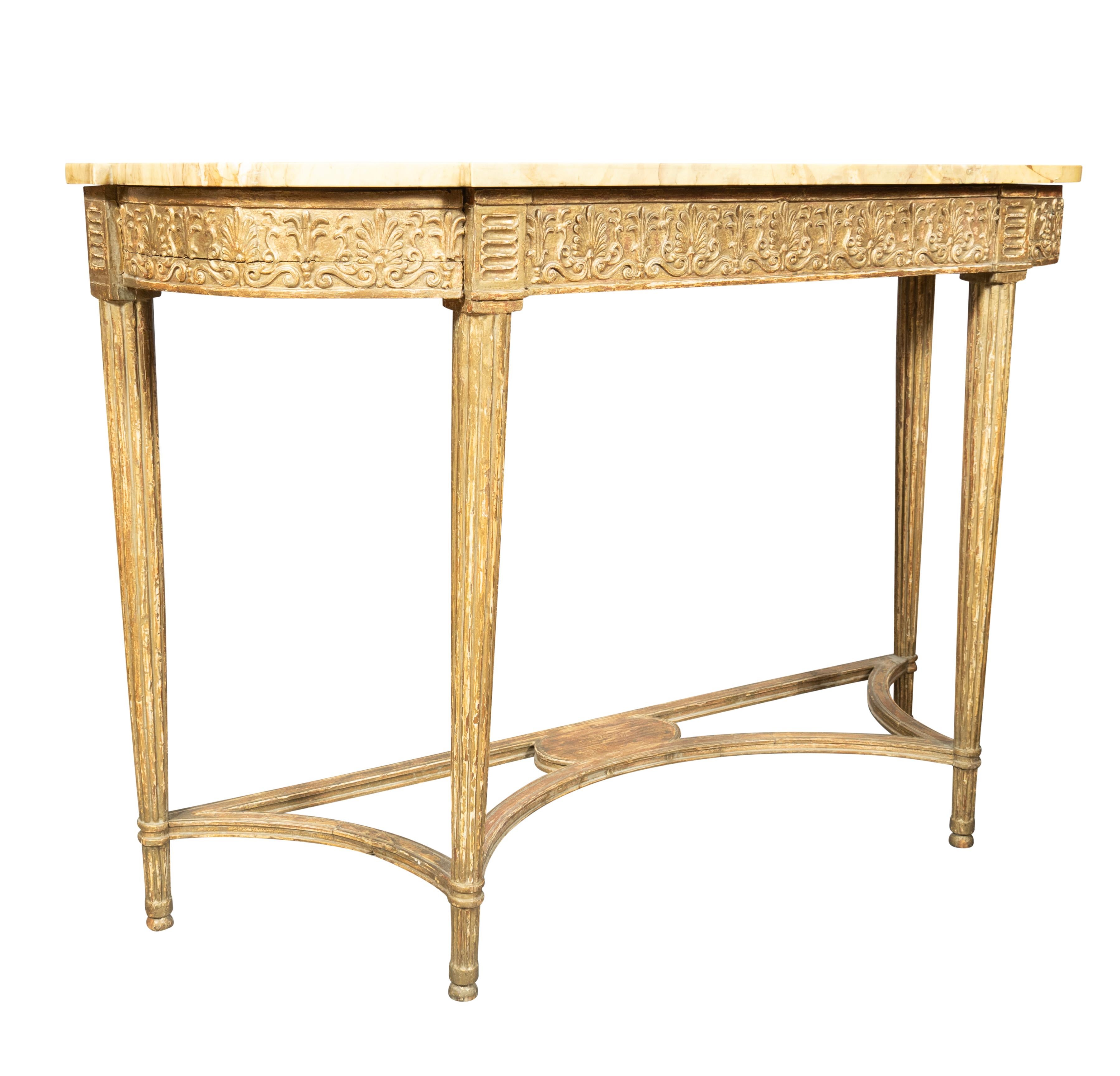Pair Of George III Giltwood Console Tables For Sale 3