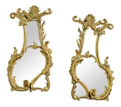 Pair of George III Giltwood Mirrors