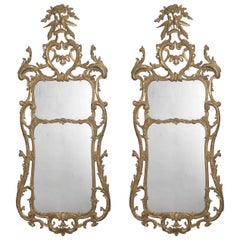 Pair of George III Giltwood Pier Glasses Attributed to John Linnell