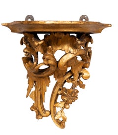 Paar George III Giltwood Wandhalterungen