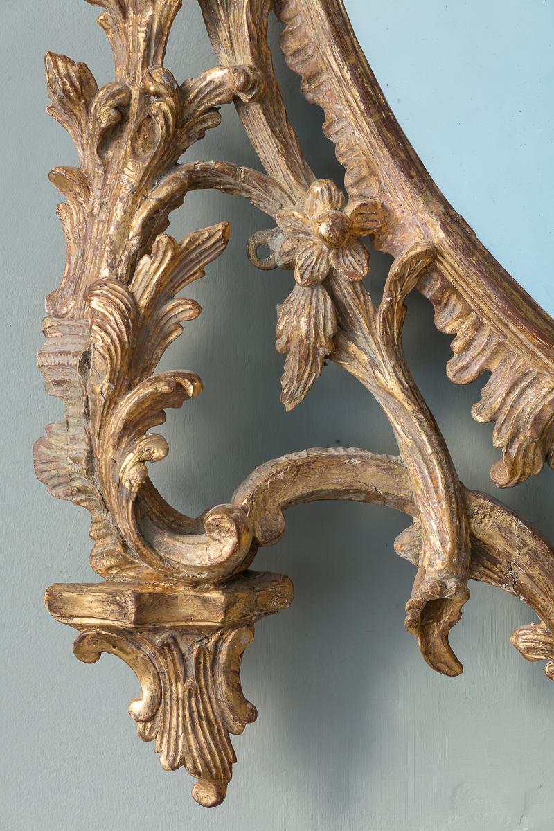 Pair of George III Giltwood Wall Mirrors, c.1780 In Good Condition For Sale In London, GB