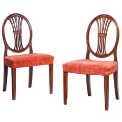 Pair of George III Hepplewhite Chairs