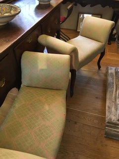 Pair of George III, Hepplewhite Style Mahogany Window Seats