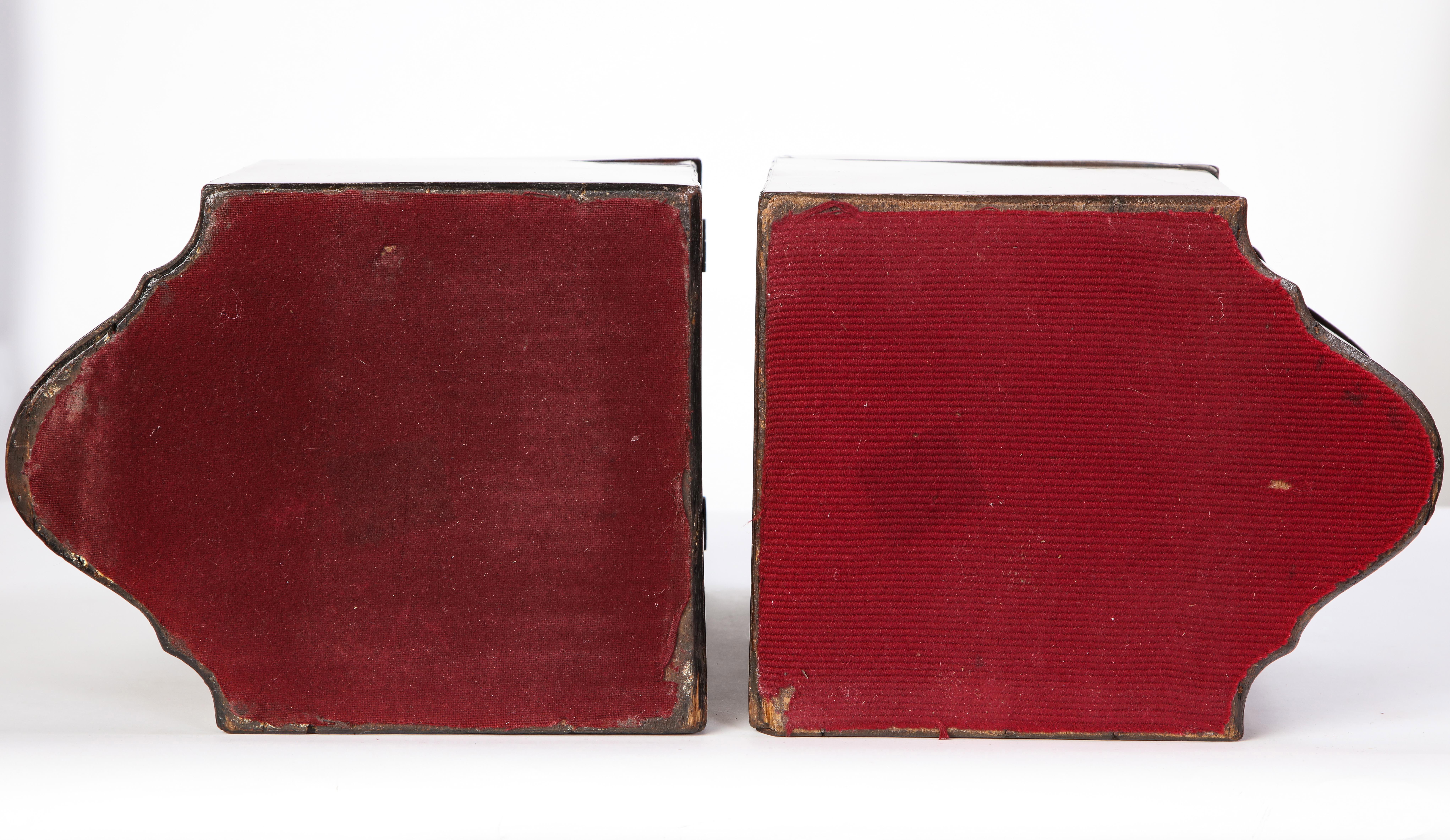 Pair of George III Inlaid Satinwood Cutlery Boxes, Late 18th Century 7