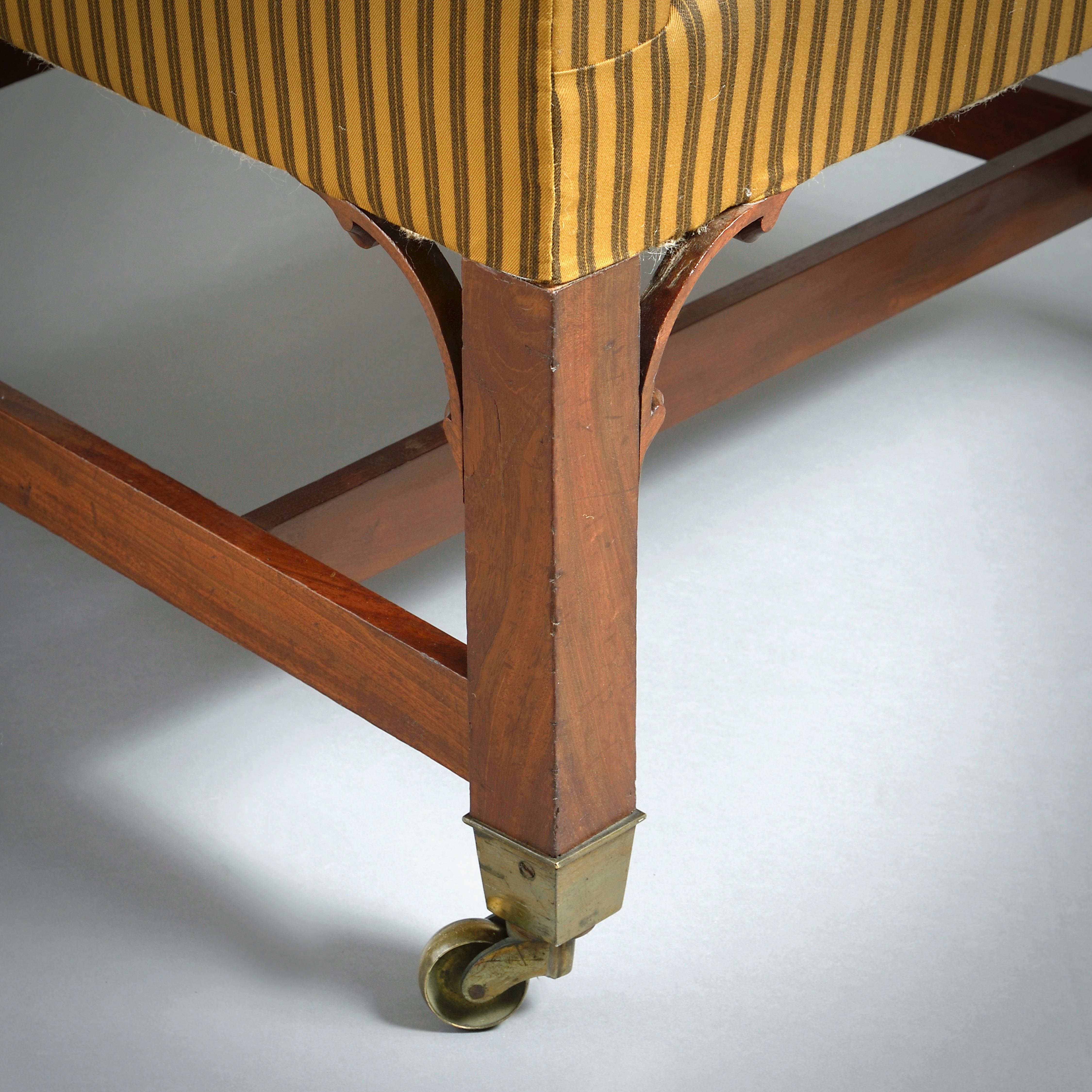 Pair of George III Mahogany Armchairs 2