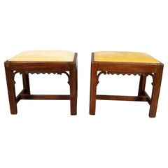 Pareja De Bancos De Caoba Jorge III