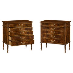 Vintage Pair of George III Mahogany Chests