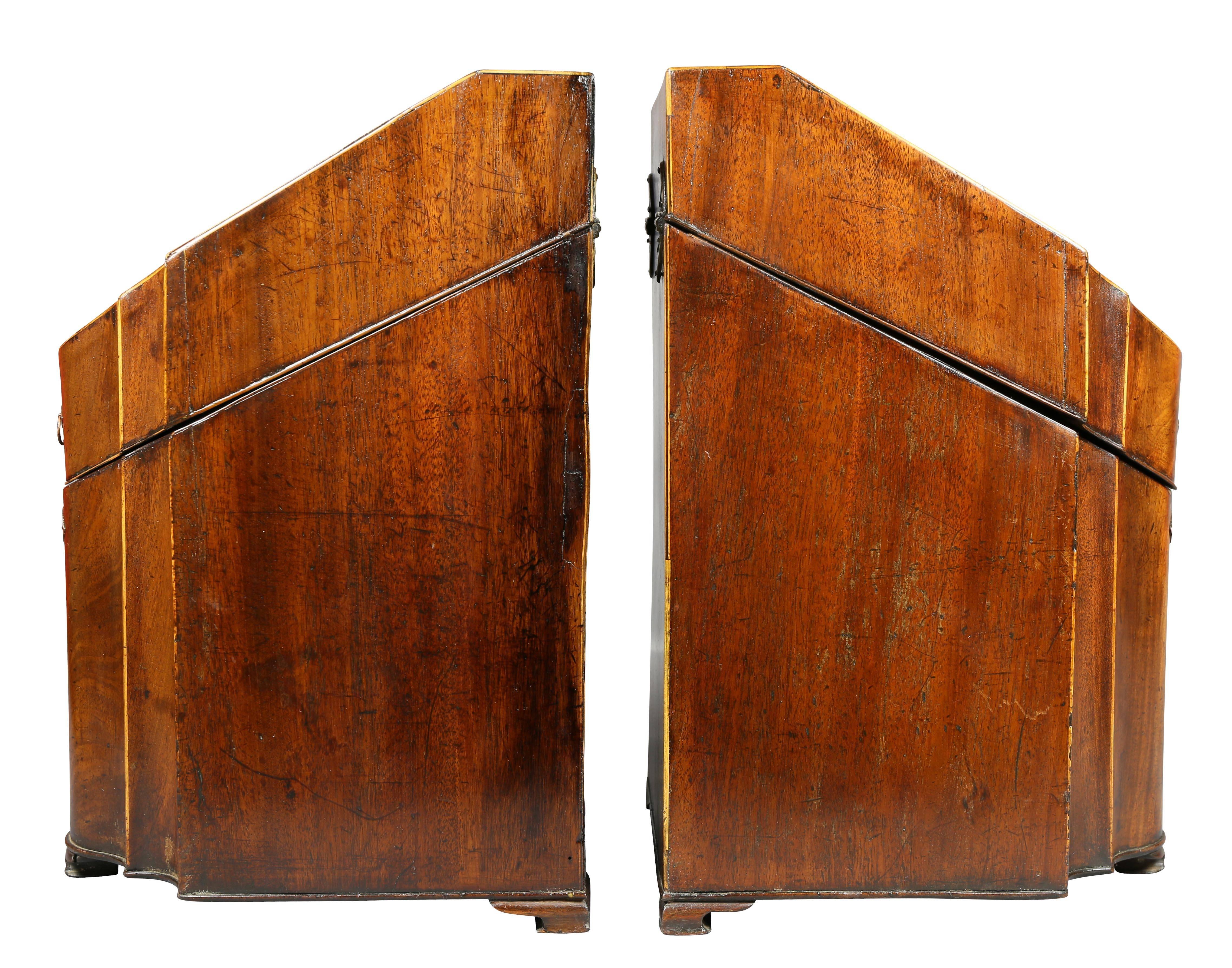 Other Pair of George III Mahogany Cutlery Boxes