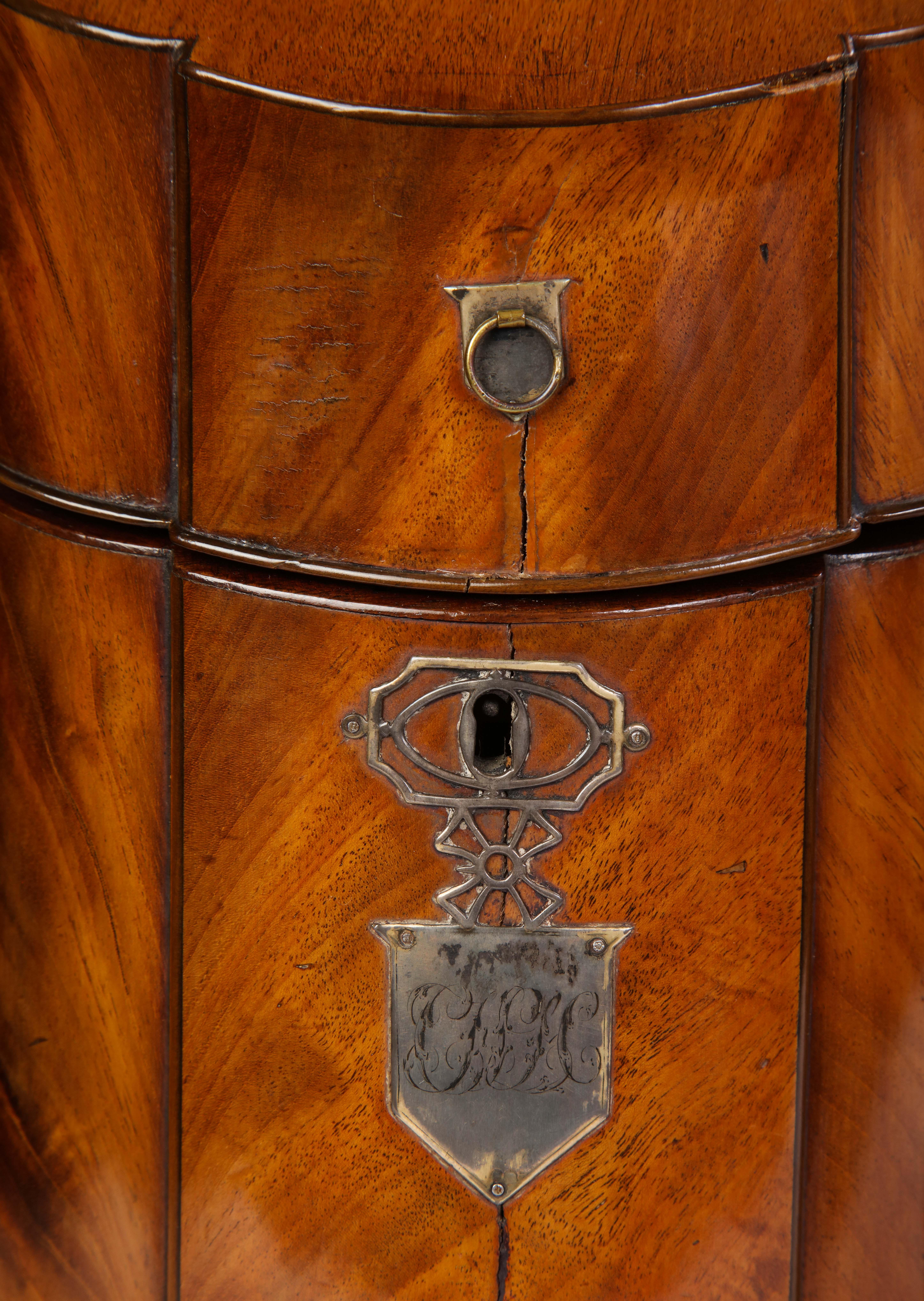 Pair of George III Mahogany Cutlery Boxes, Late 18th Century 5