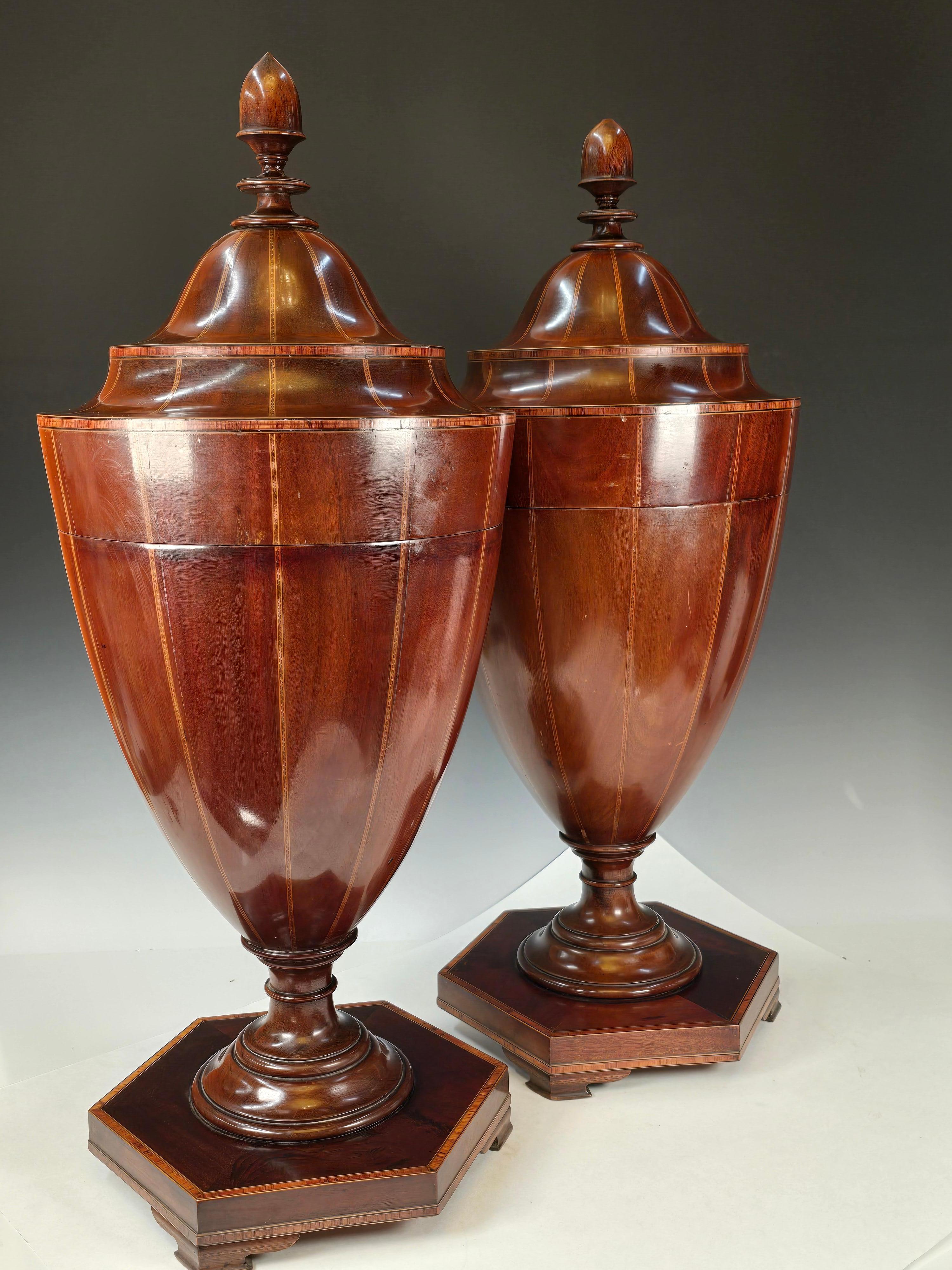Pareja de cuchilleros de caoba Jorge III en venta 4