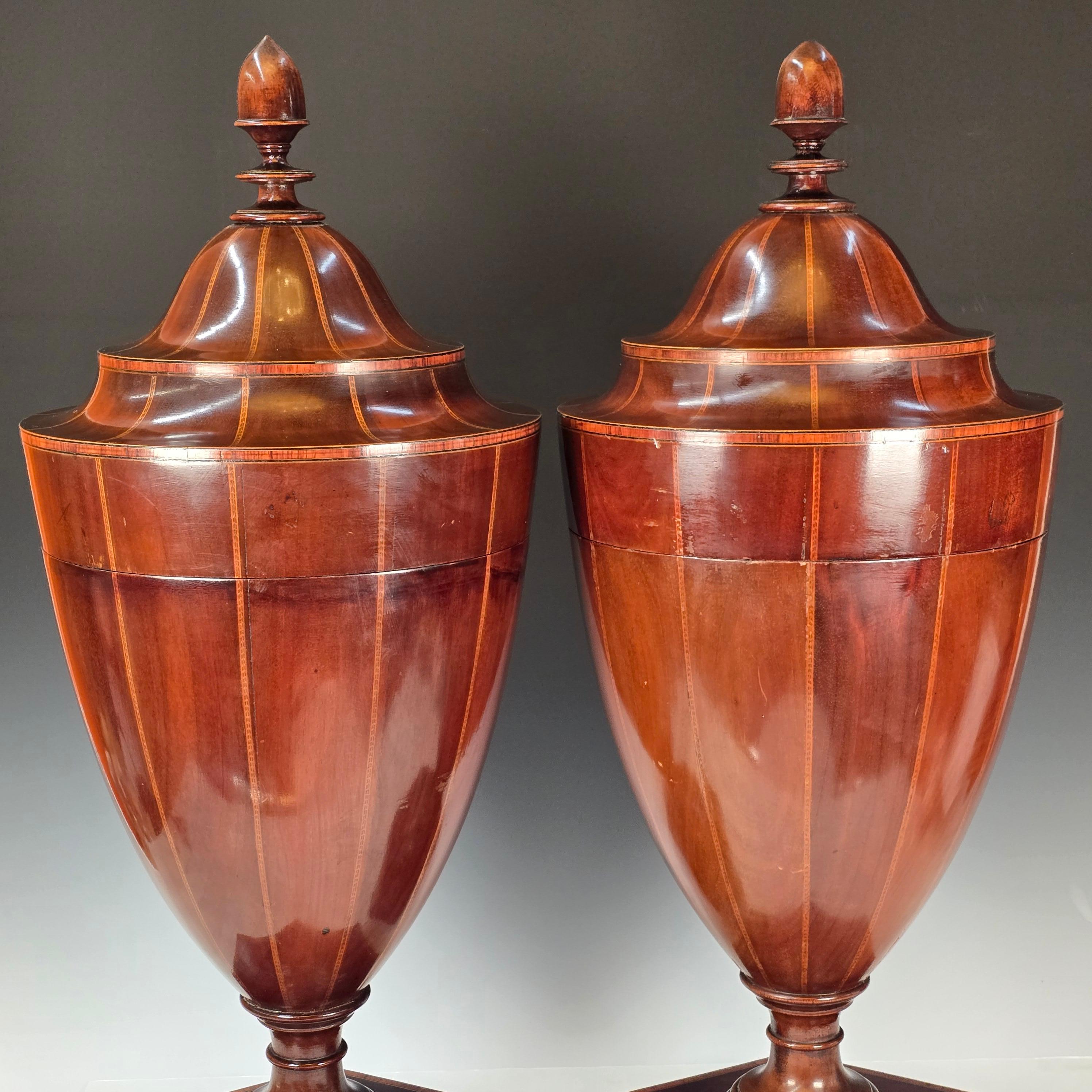 Pareja de cuchilleros de caoba Jorge III en venta 7