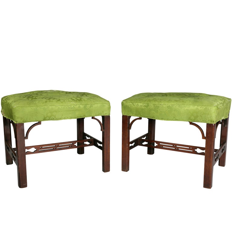 Pair of III Mahogany Footstools at 1stDibs