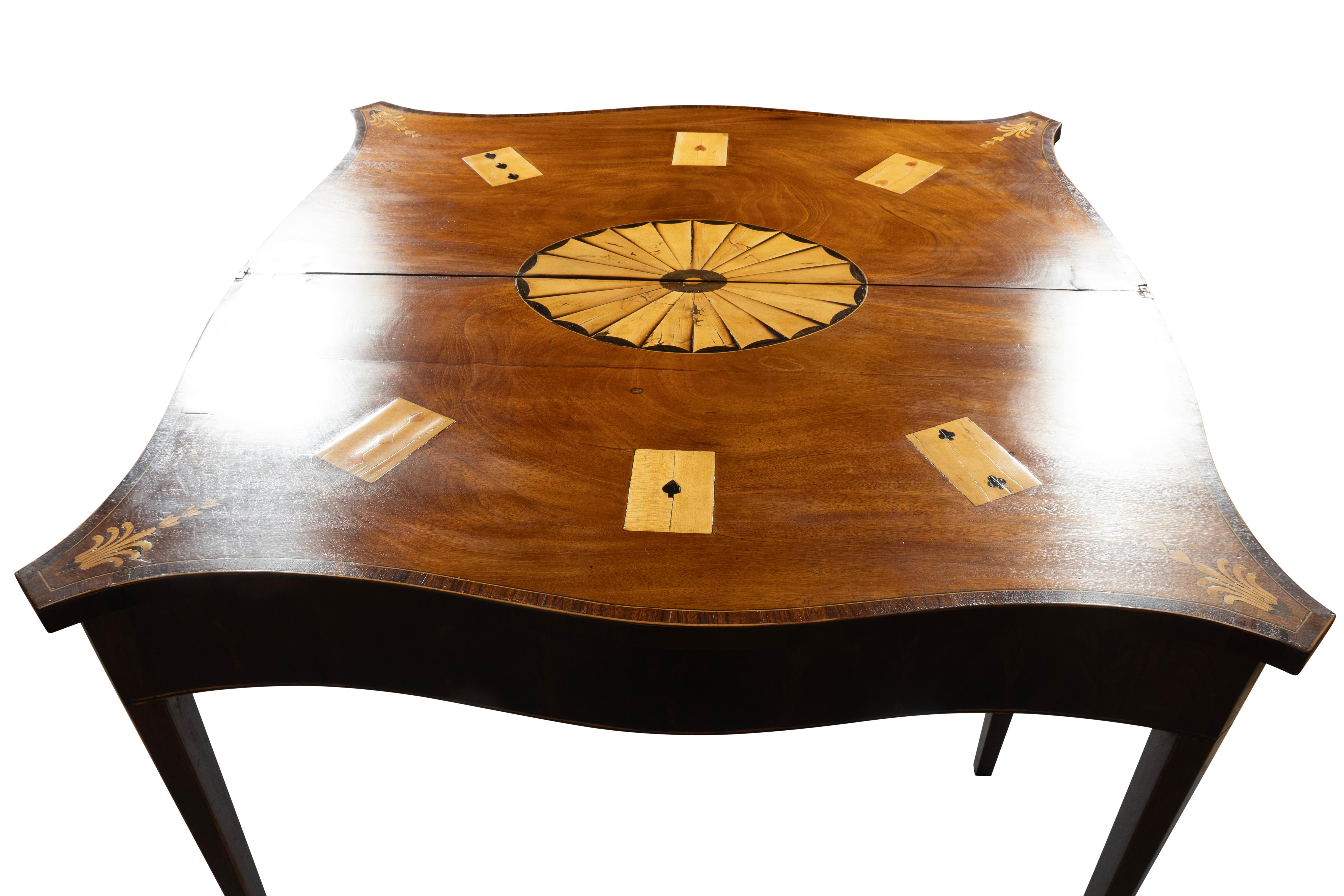 Coppia di tavoli da gioco in mogano di Giorgio III in vendita 6