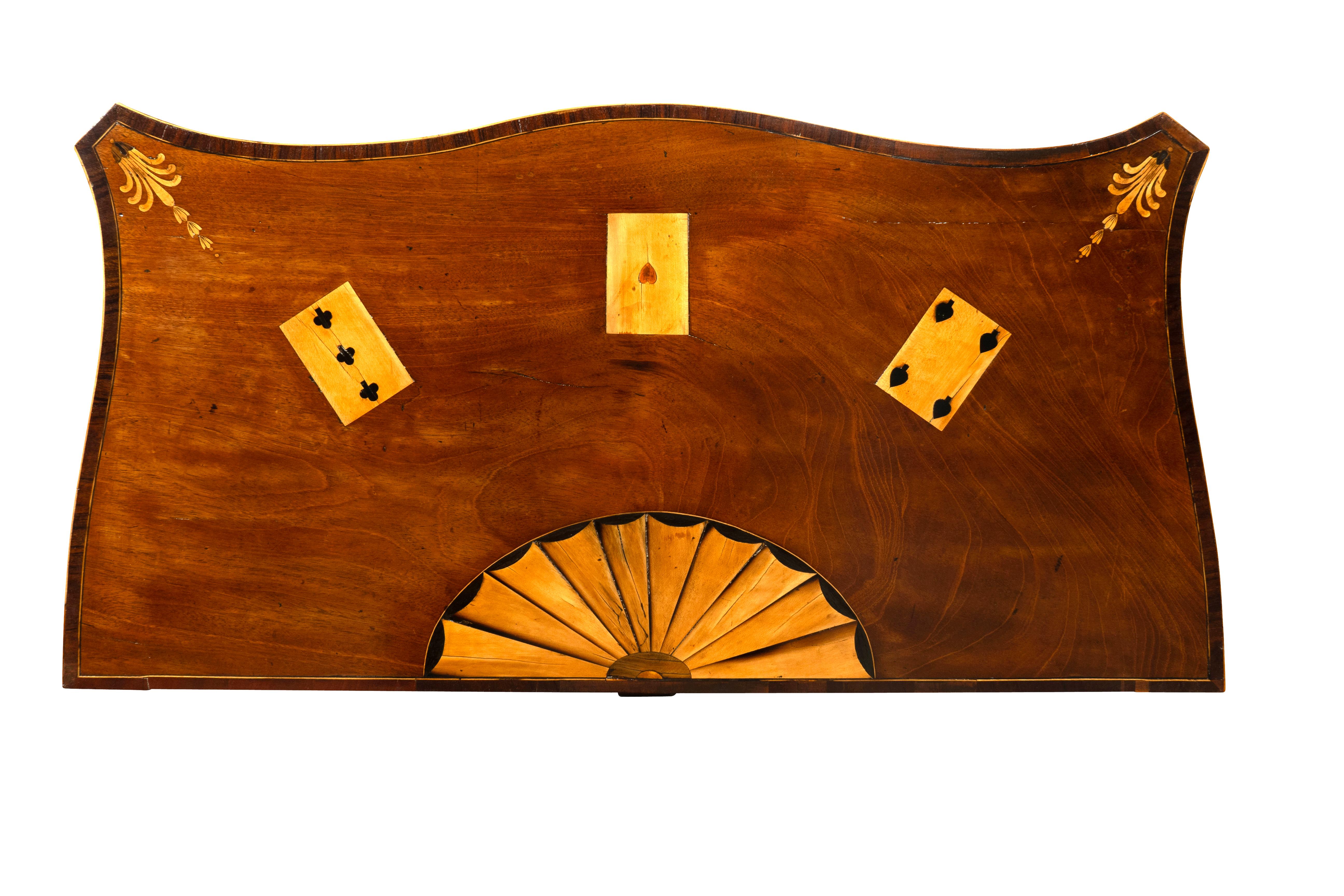 Coppia di tavoli da gioco in mogano di Giorgio III in vendita 7
