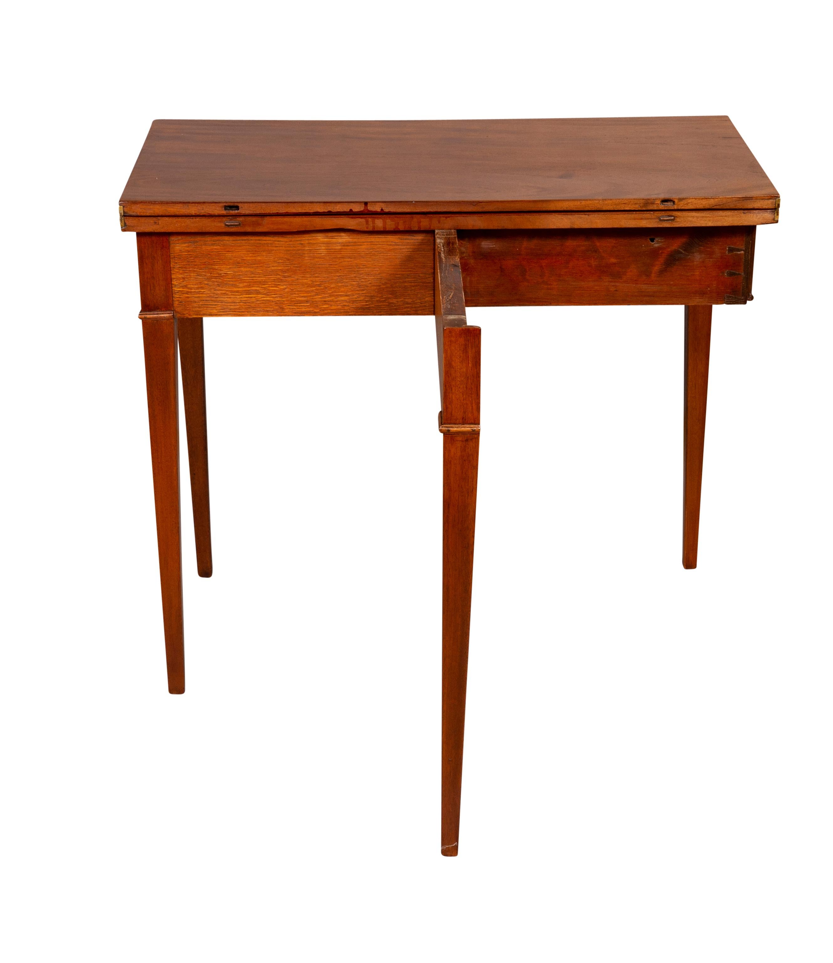Pair of George III Mahogany Games Tables For Sale 4