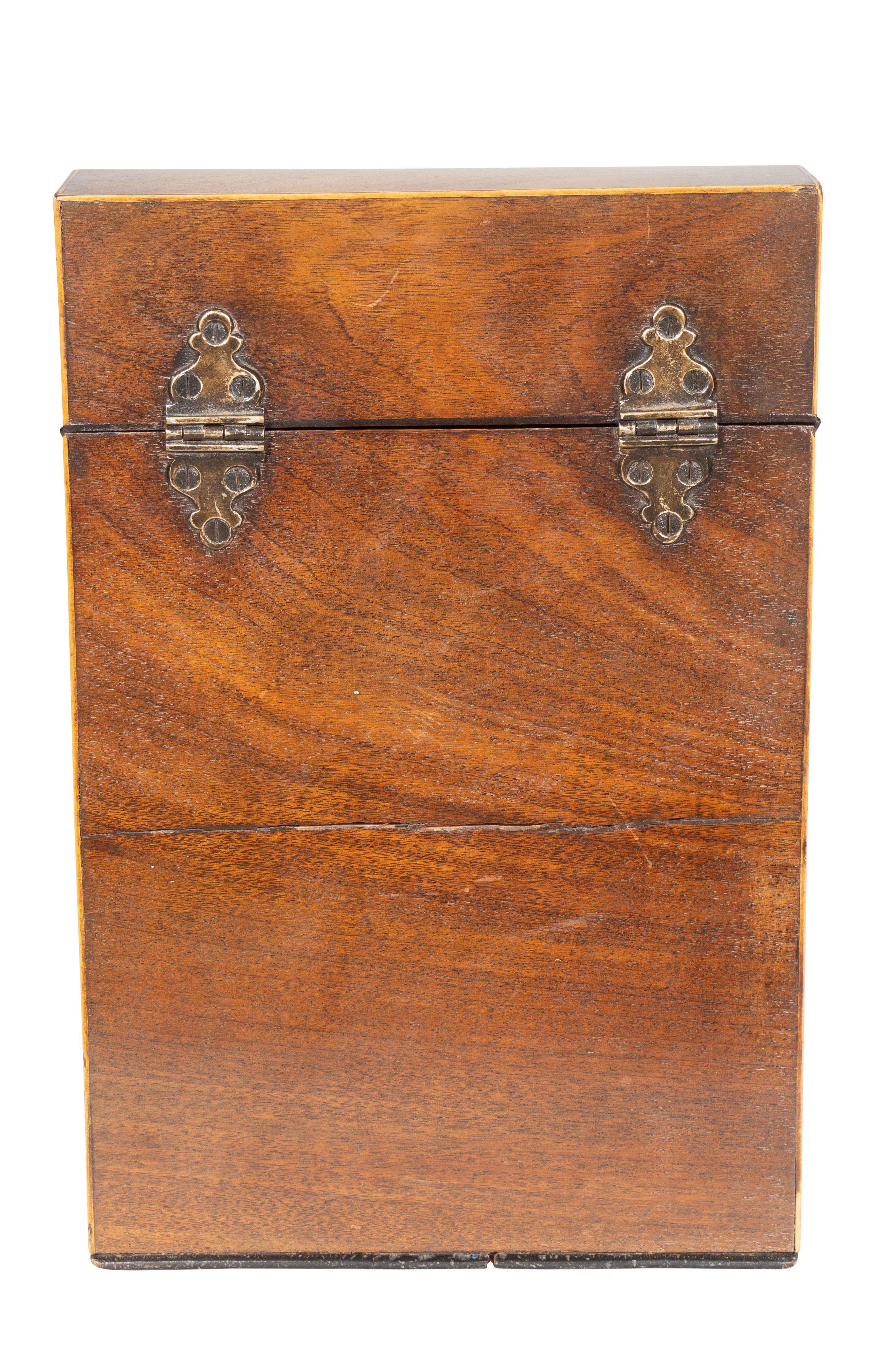Pair Of George III Mahogany Knifeboxes For Sale 2
