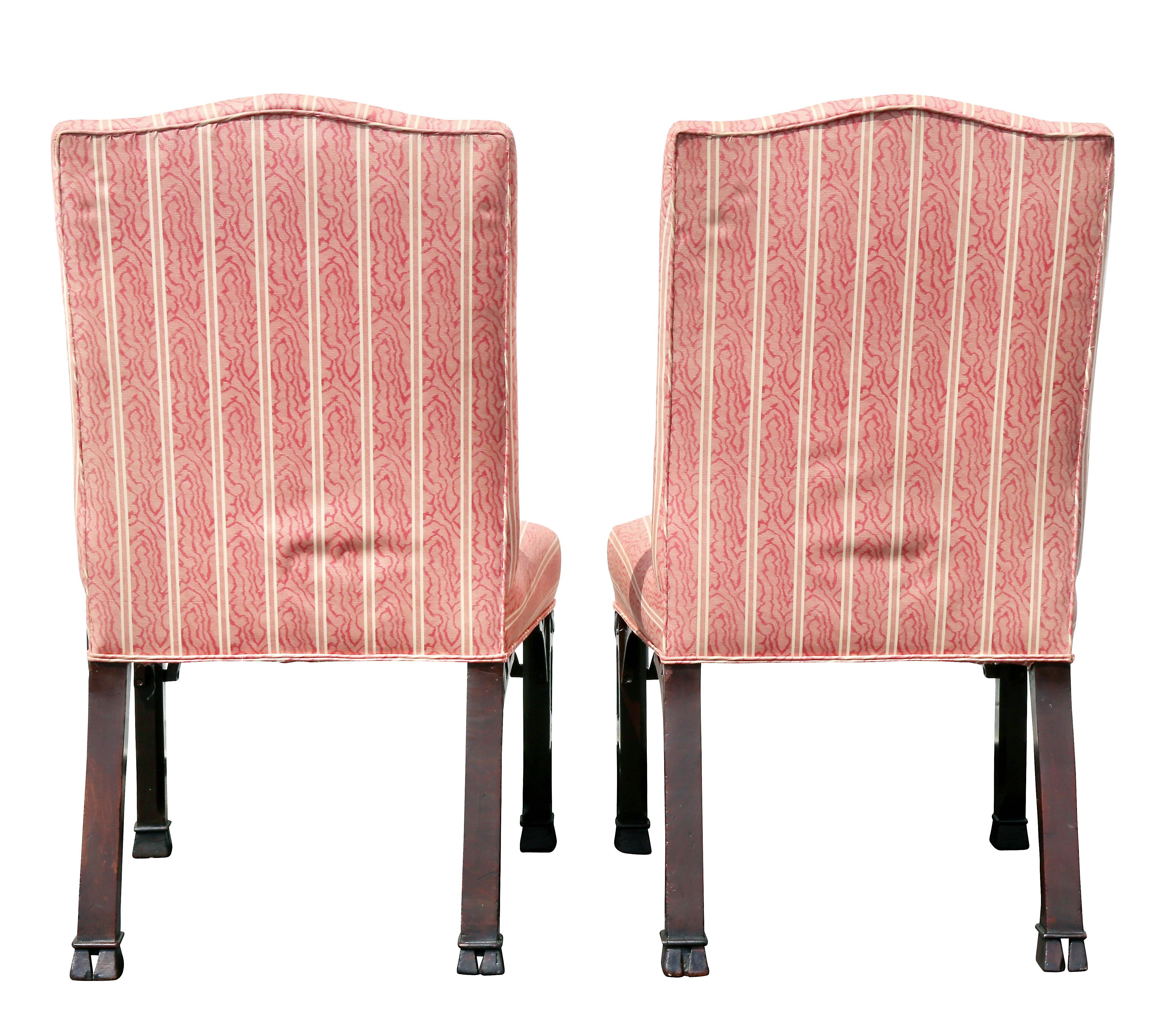 Pair of George III Mahogany Side Chairs 3