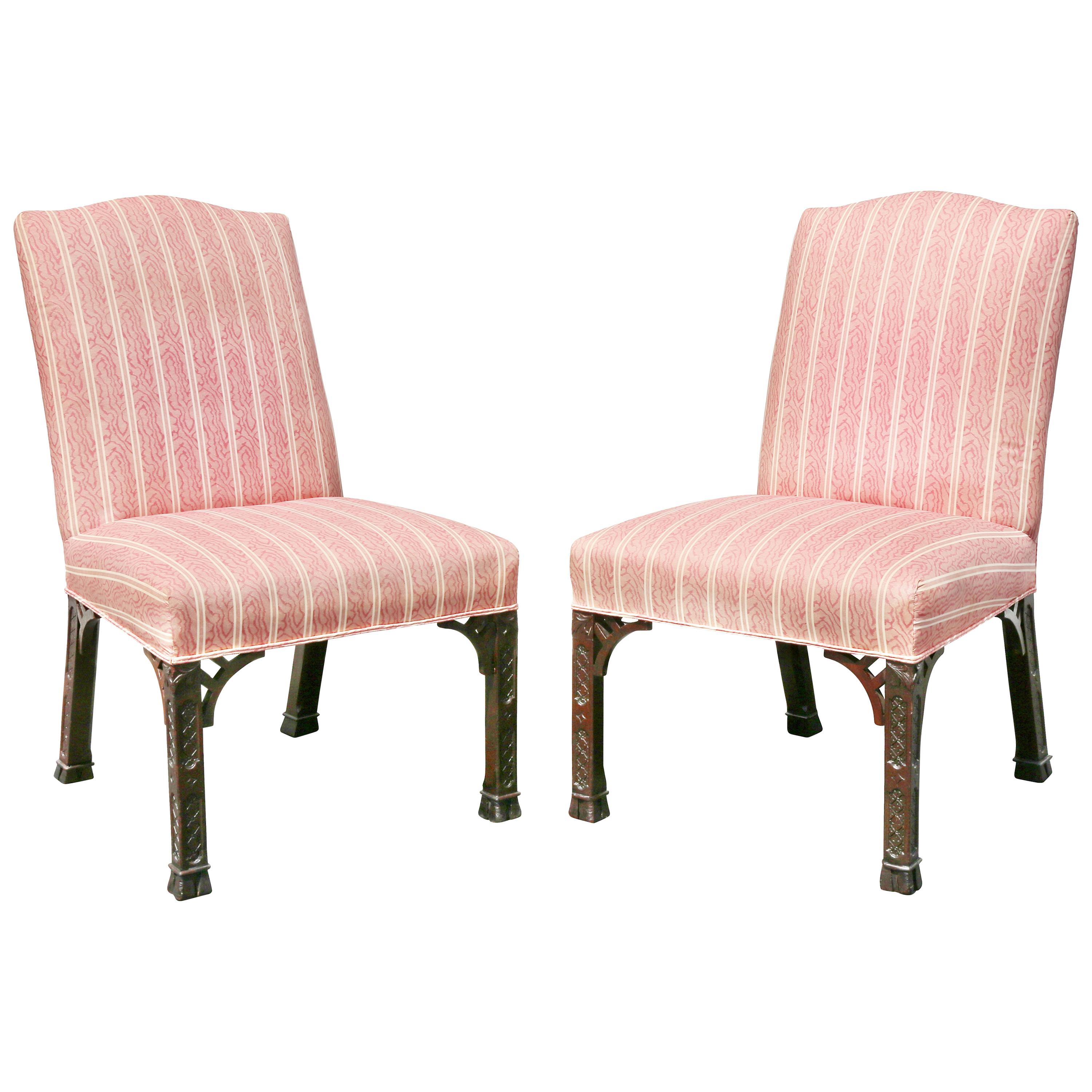 Pair of George III Mahogany Side Chairs