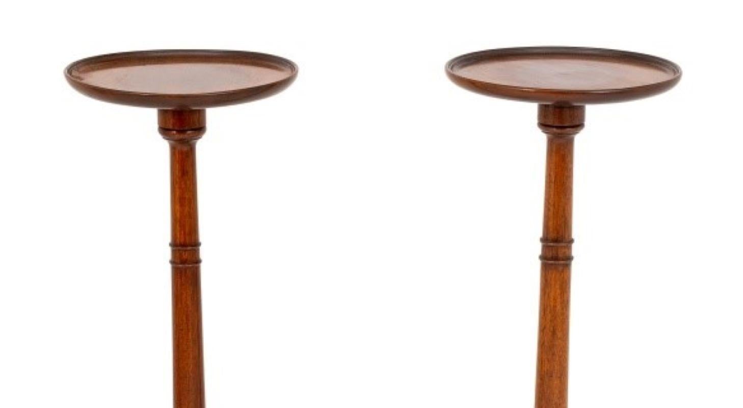 XIXe siècle Paire de torchères en acajou George III en vente