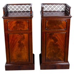 Pair of George III Mahogany Urn Pedestals