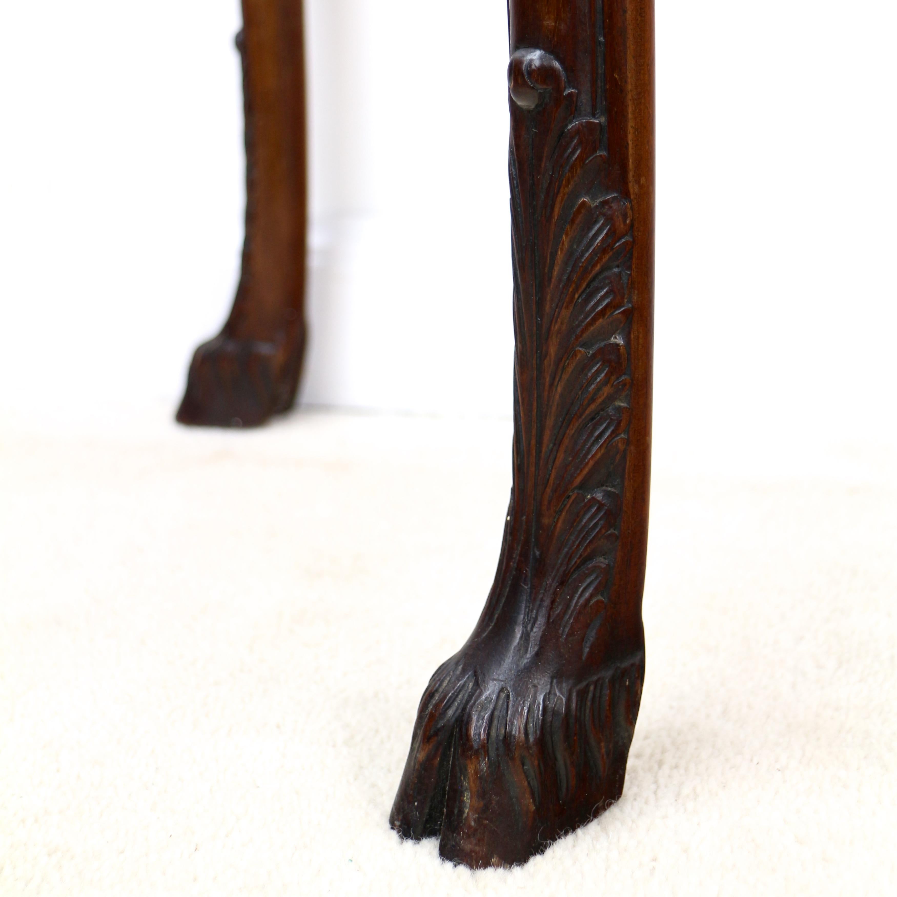 Pair of George III Neoclassical Style Mahogany Demi-Lune Card Tables, circa 1900 6