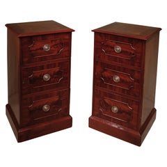 Antique Pair of George III Period Mahogany Dining Room Pedestal Cupboards