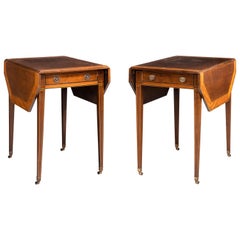 Pair of George III Period Mahogany Pembroke Tables by Gillows of Lancaster