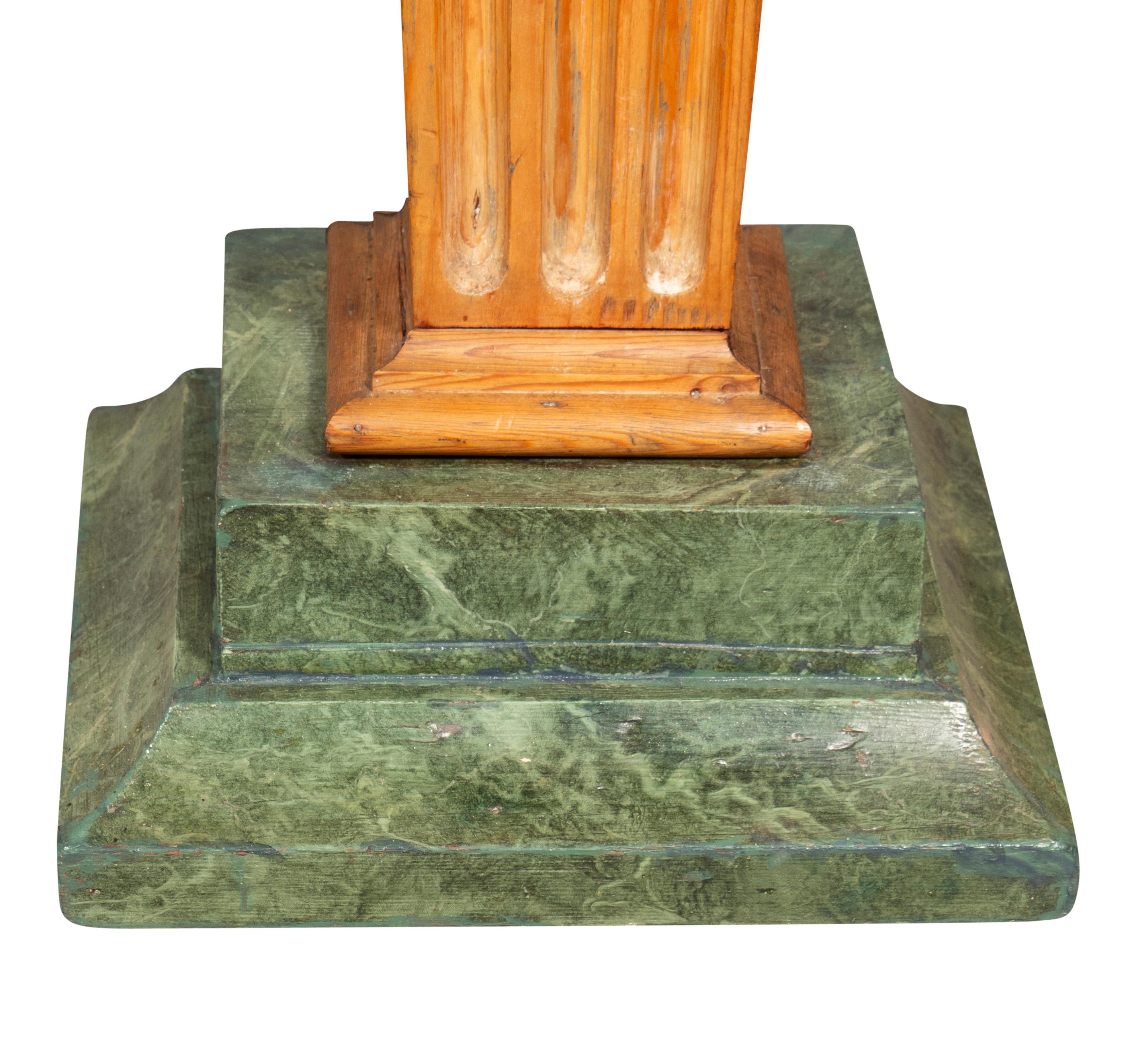 Pair Of George III Pine Pedestals For Sale 3