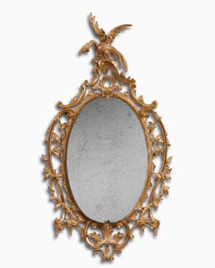 Pair of George III Rococo Giltwood Mirrors