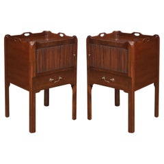 Pair of George III style bedside cabinets