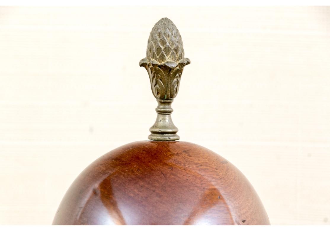 Ein Paar von Mahagoni-Stil George III Messing montiert Urne Form Cellarette mit Blei gefüttert innen. Auf den Urnen befinden sich abnehmbare Deckel mit eichelförmigen Endstücken aus Messing. Die Urnen mit geschnitzten Girlanden und Rosetten,