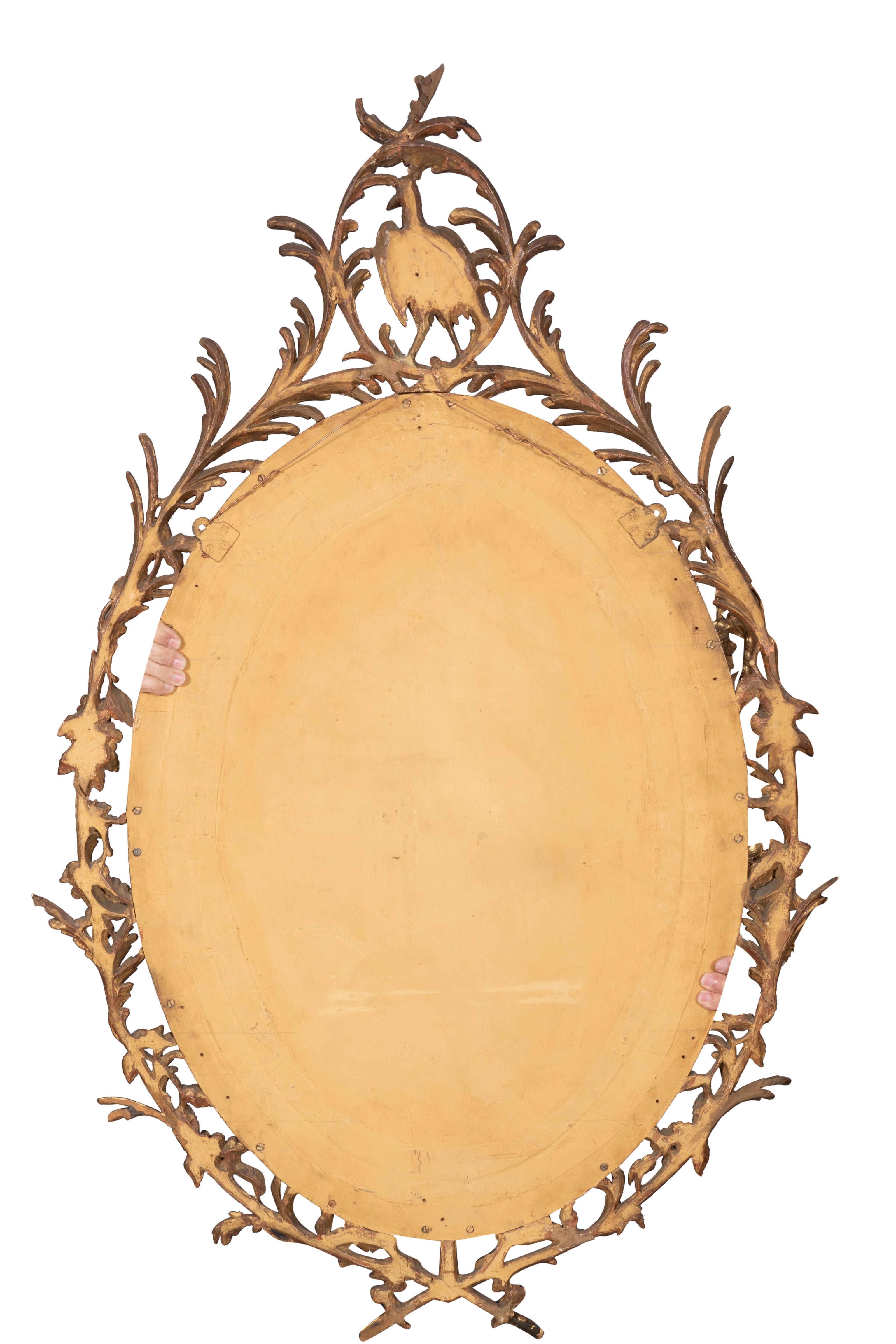 Pair of George III Style Giltwood Mirrors For Sale 10