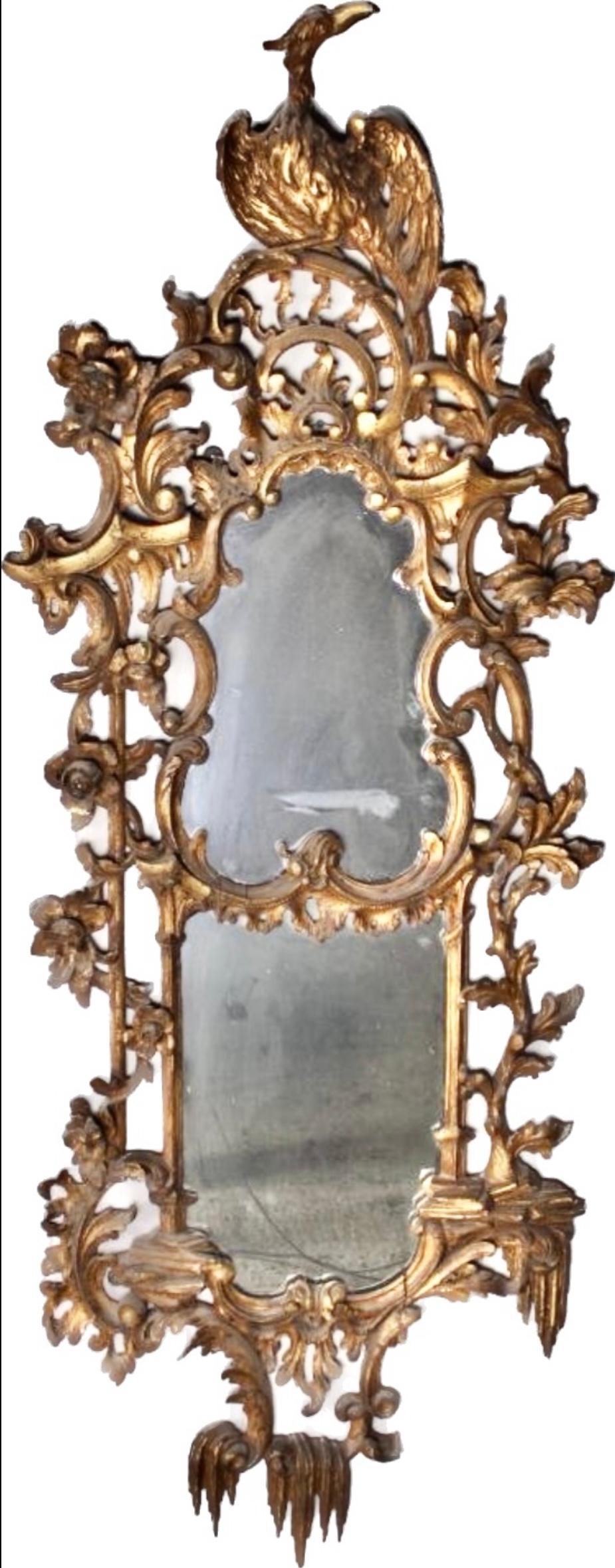 Pair of George III Style Giltwood Pier Mirrors 7