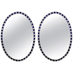 Pair of George III Style Irish Mirrors in Rock Crystal