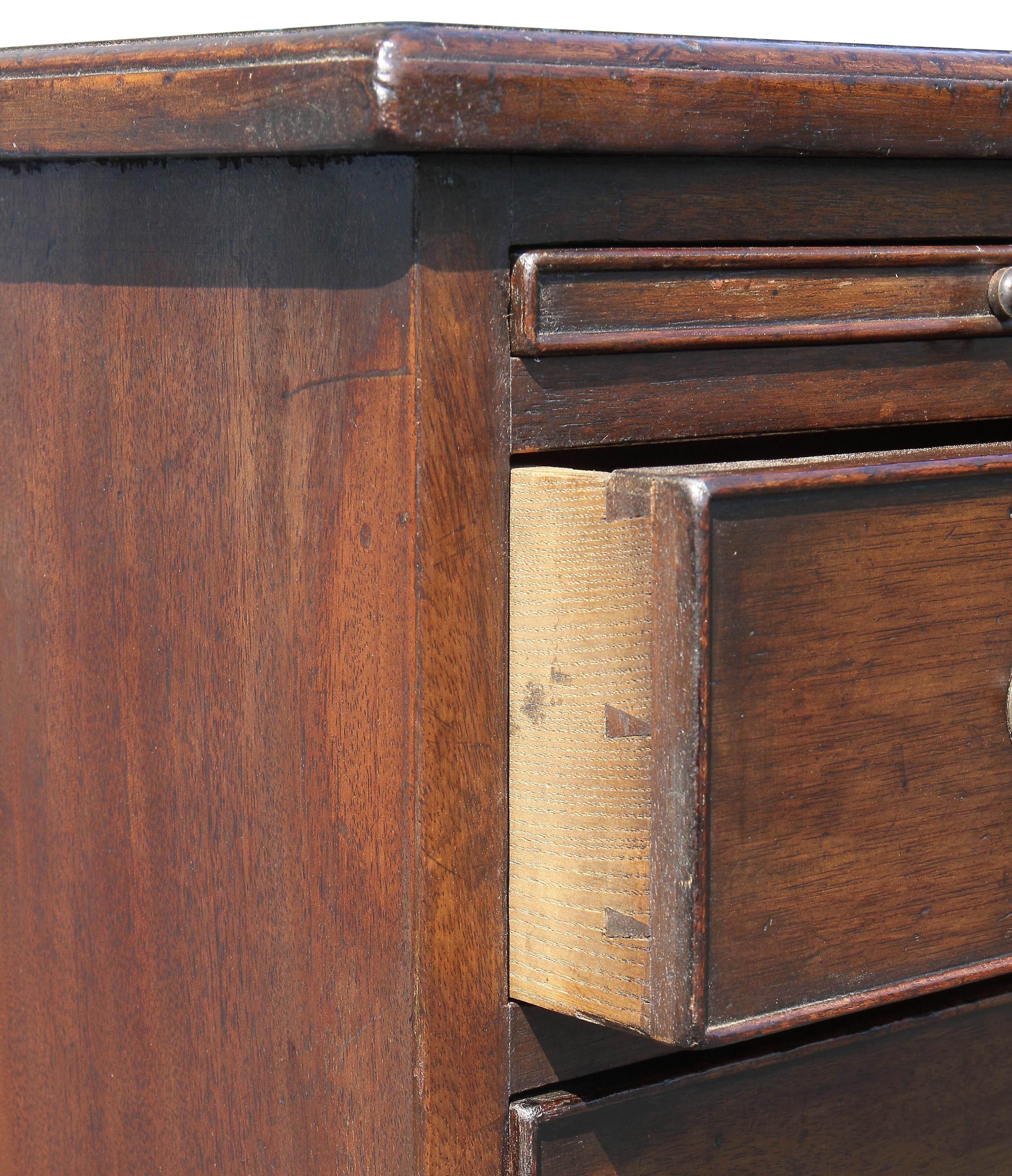 Late 18th Century Pair of George III Style Mahogany Bachelor Chests of Drawers
