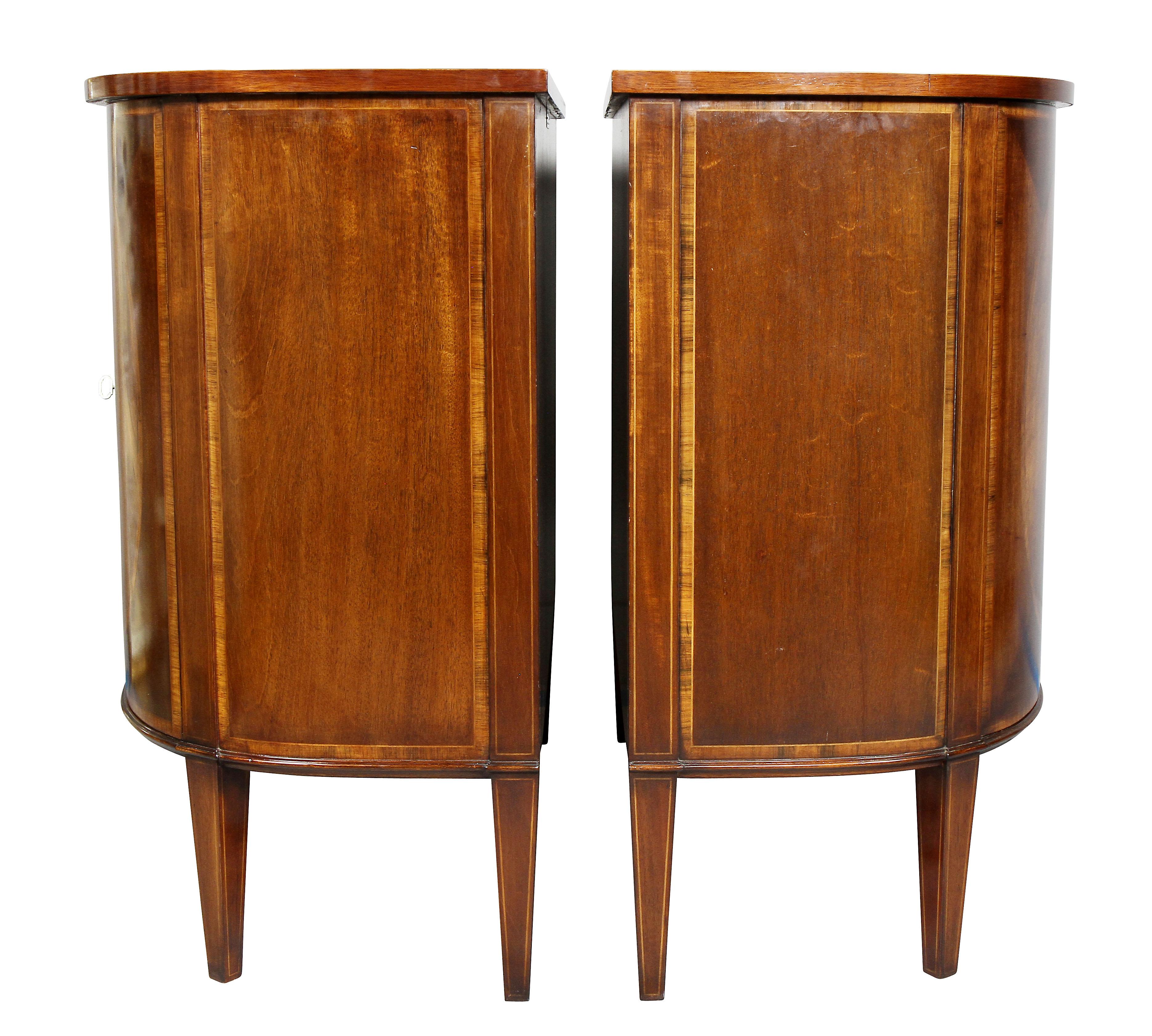 Pair of George III Style Mahogany Cabinets 4