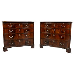 Pair of George III Style Mahogany Chests of Drawers