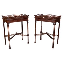 Pair of George III Style Mahogany End Tables