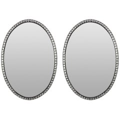 Pair of George III style studded Irish Mirrors