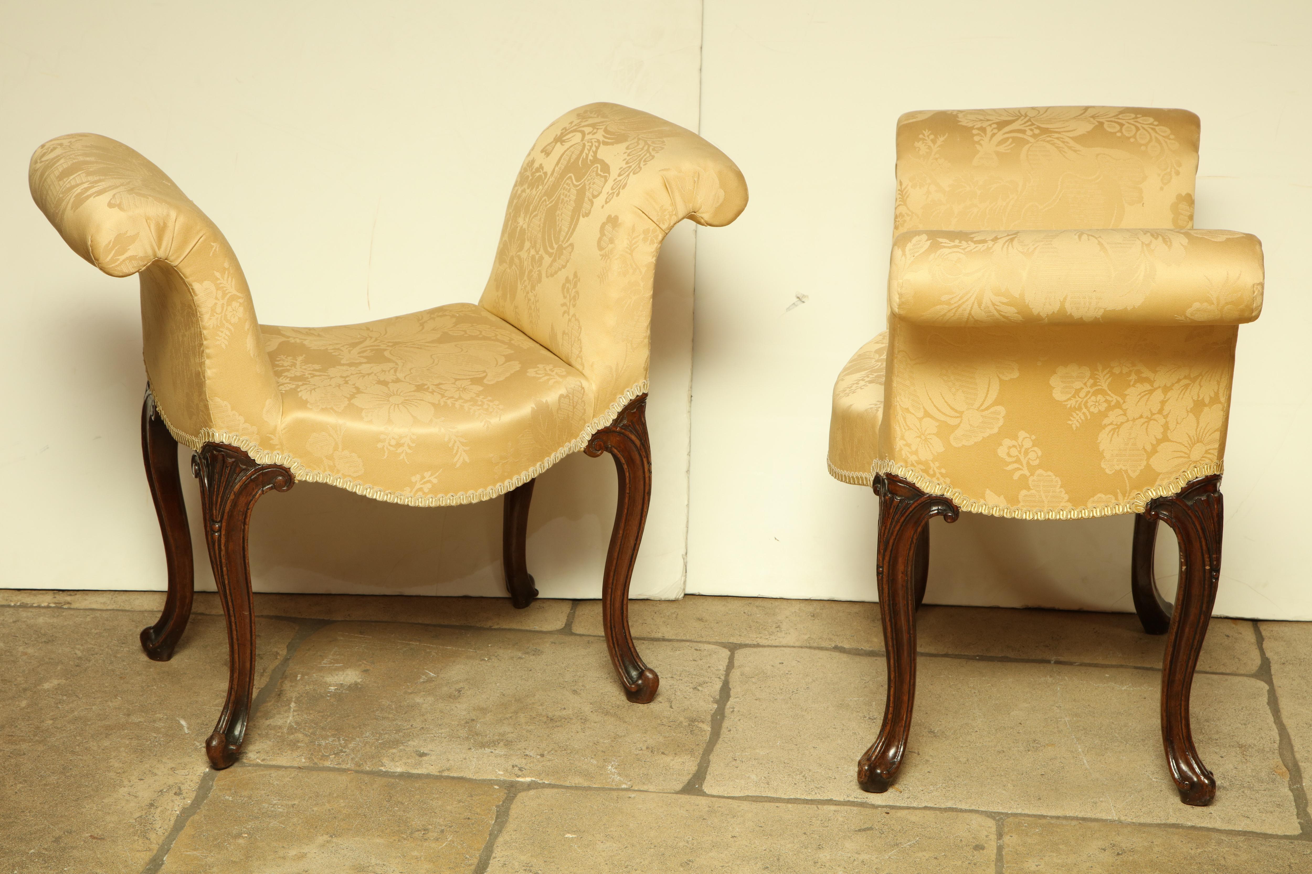 Pair of George III Window benches For Sale 2
