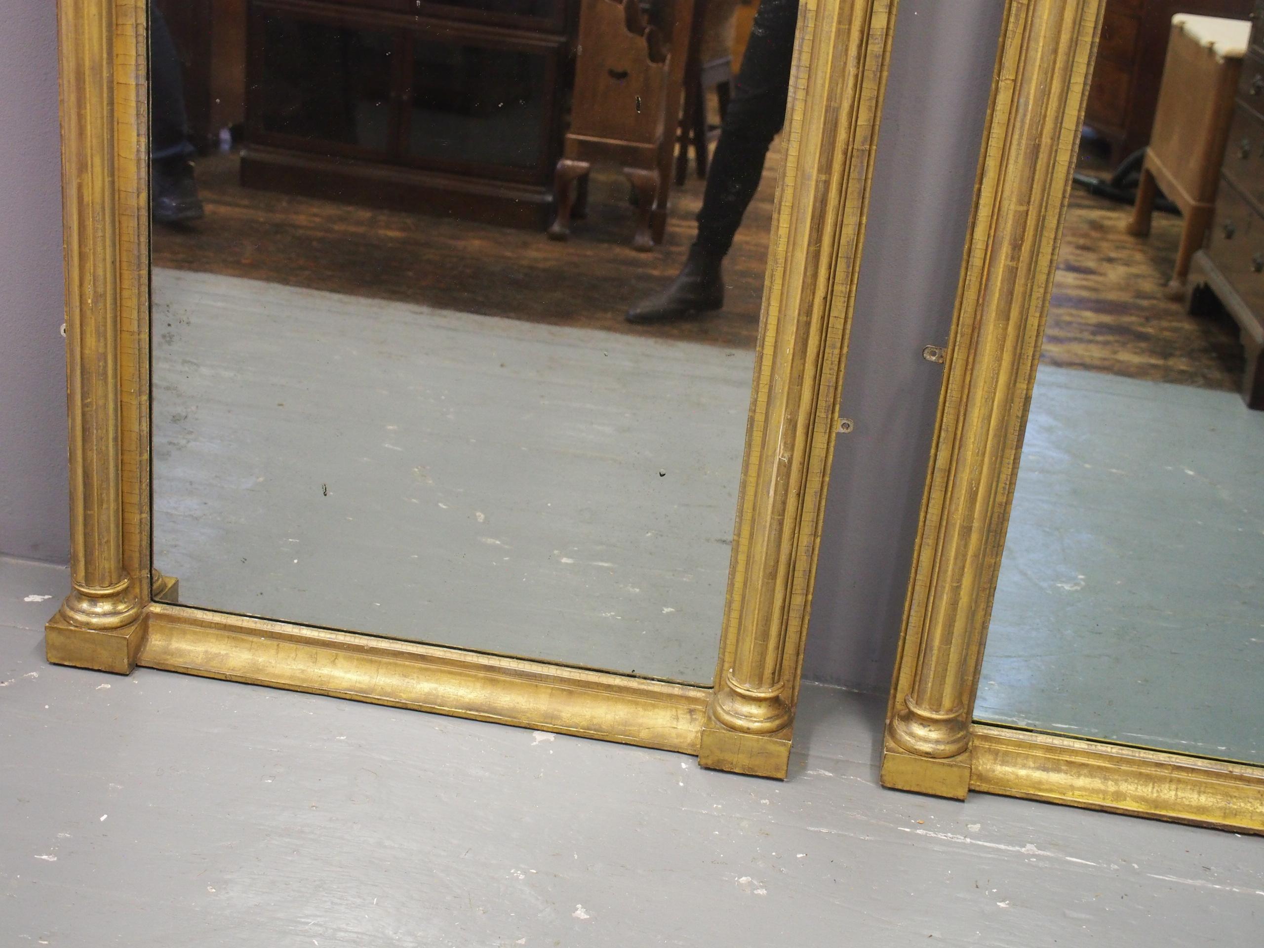 Pair of George IV Carved and Gilded Pier Mirrors 5