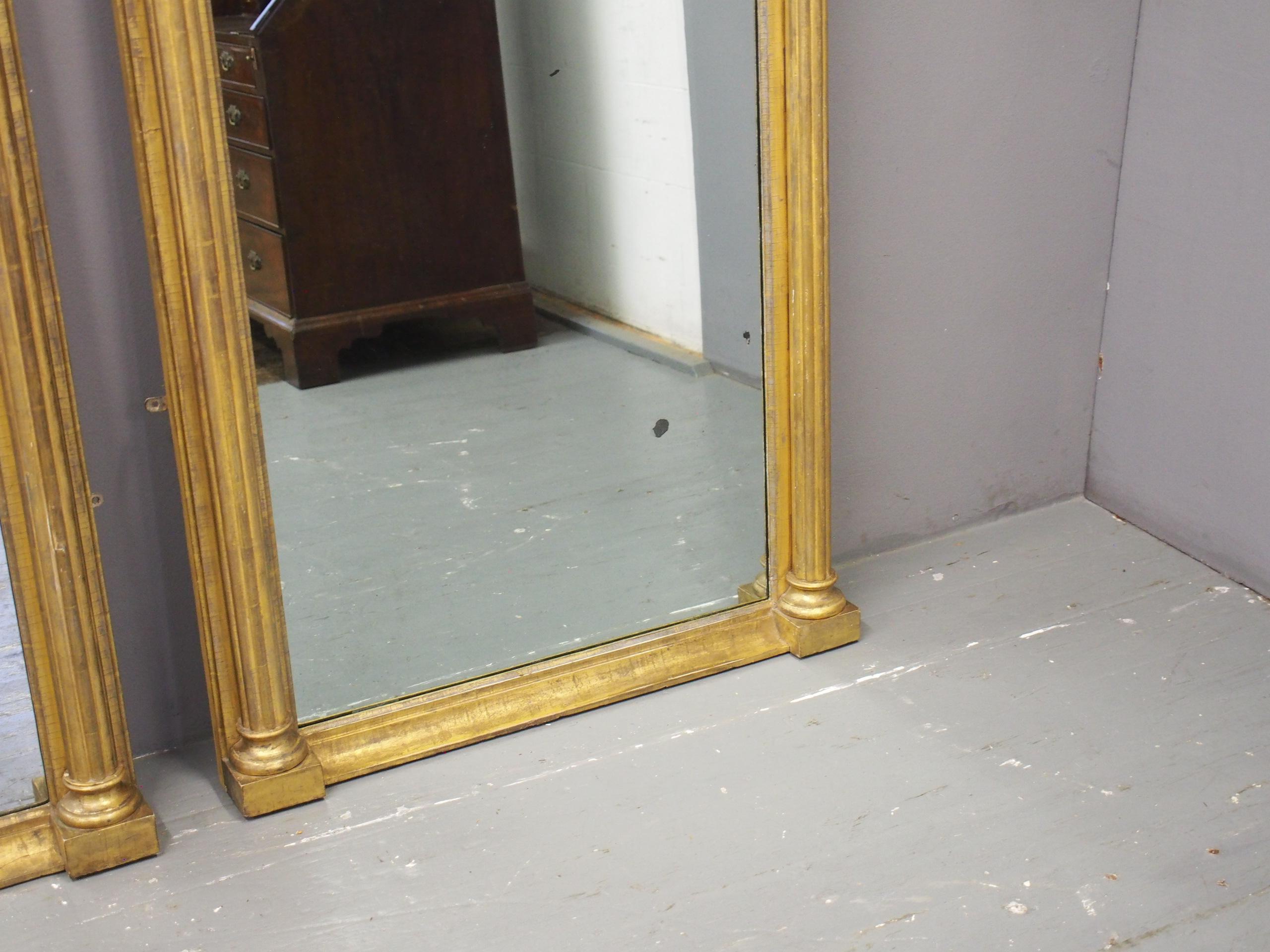 Pair of George IV Carved and Gilded Pier Mirrors 6