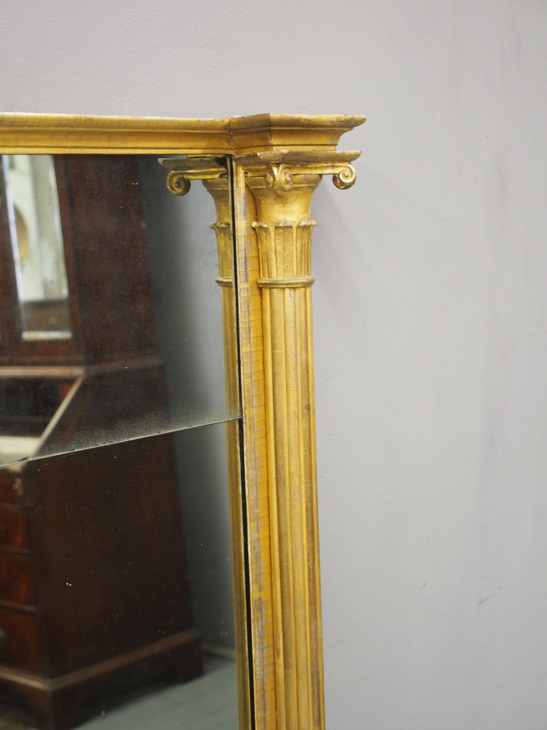 19th Century Pair of George IV Carved and Gilded Pier Mirrors