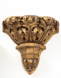 Paire de consoles murales en acajou doré de George IV