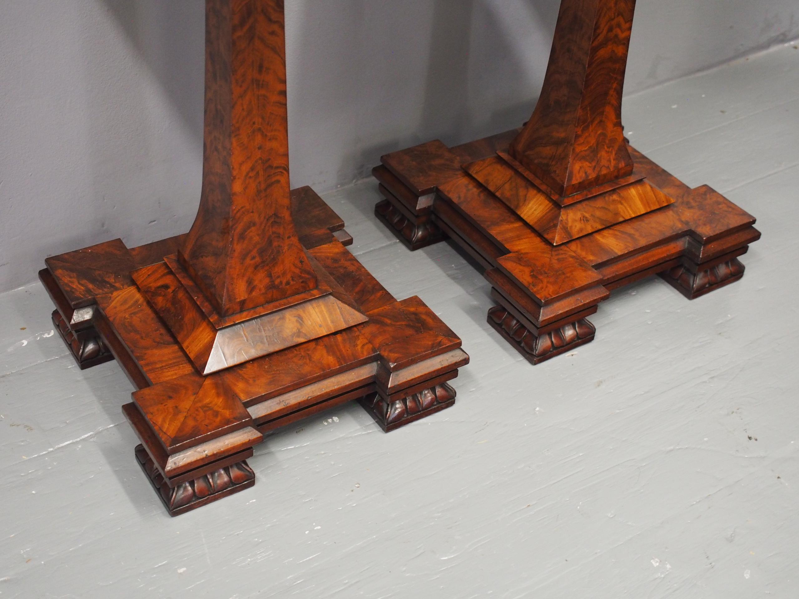 Pair of George IV Mahogany Occasional Tables 4