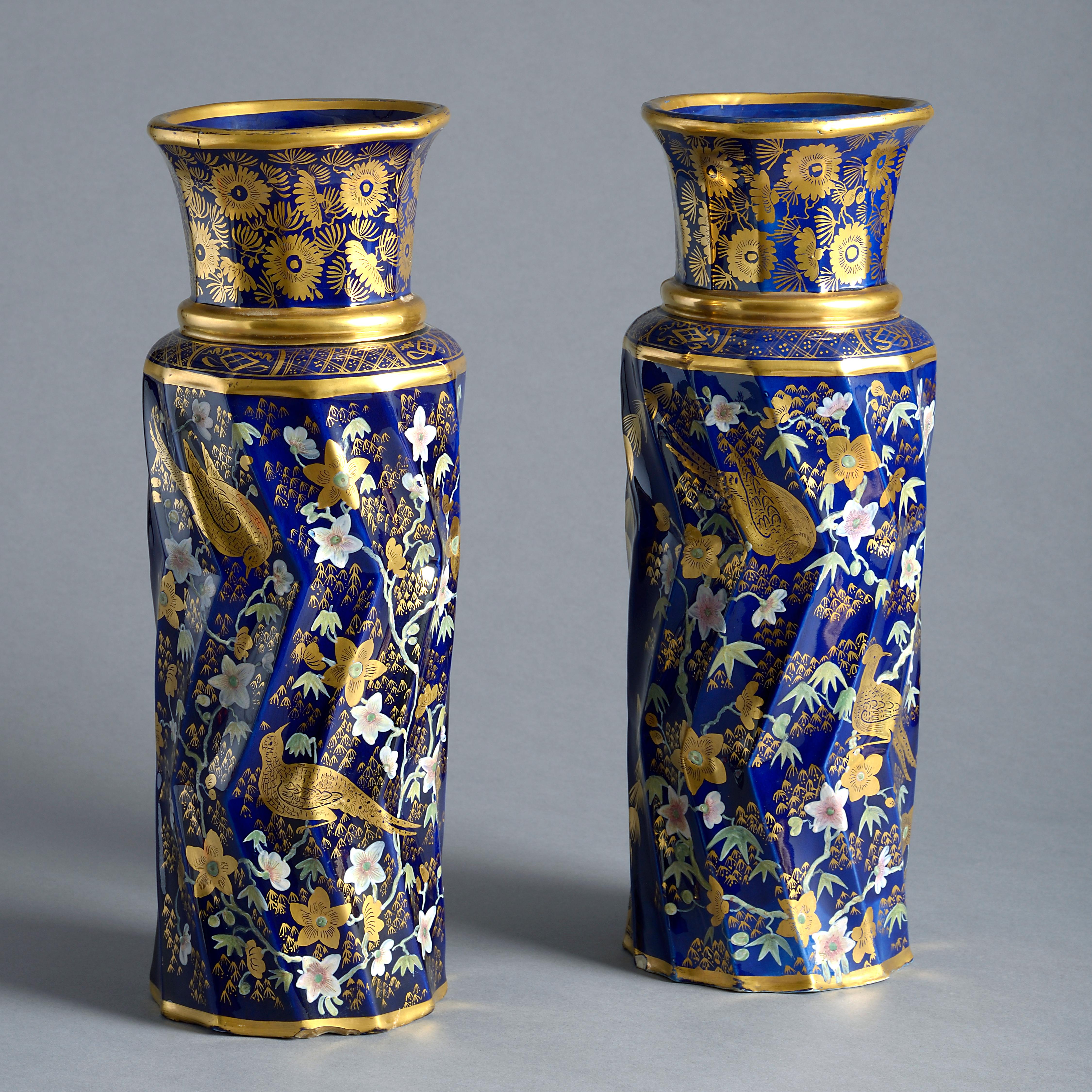 Pair of George IV Mason's Ironstone Vases In Good Condition In London, GB