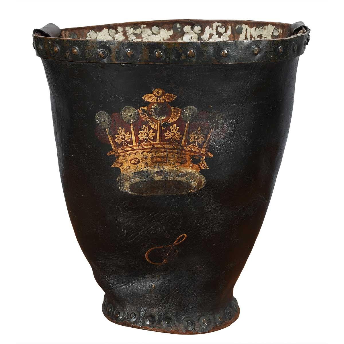 Inglese Coppia di secchi da fuoco di epoca Giorgio IV in vendita