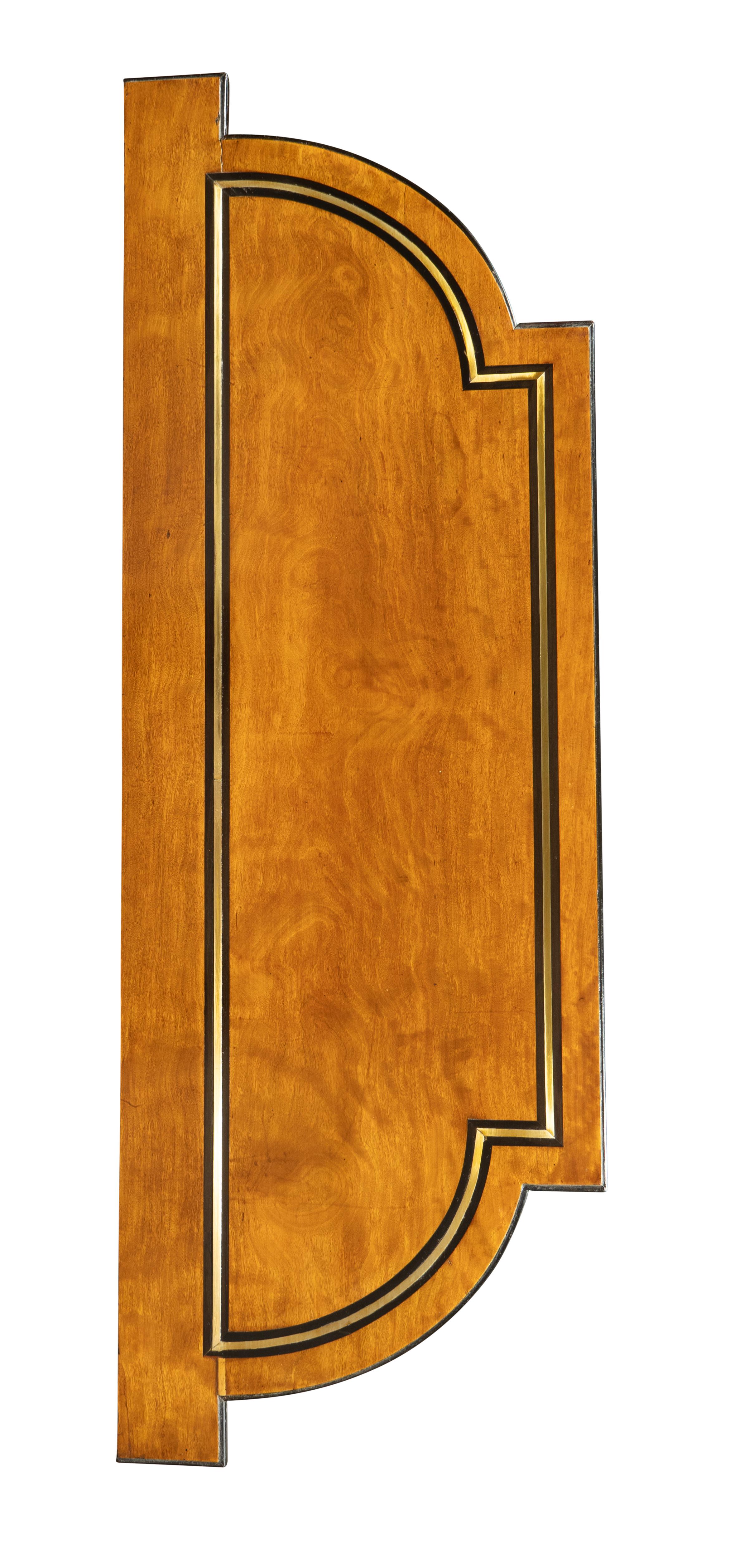 Pair Of George IV Satinwood And Ebonized Cabinets For Sale 7